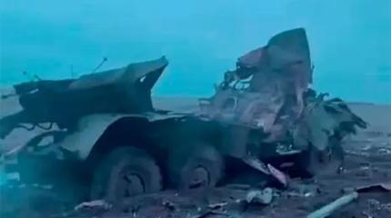 Украинец снял превращенный в груду металлолома "Град" ВСУ