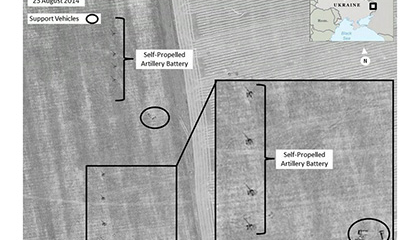 НАТО показала фотографии российской техники на украинской территории НАТО показала фотографии российской техники на украинской территории