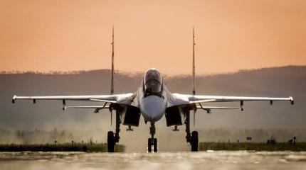 Су-30СМ ВКС России на авиабазе Домна Су-30СМ ВКС России на авиабазе Домна