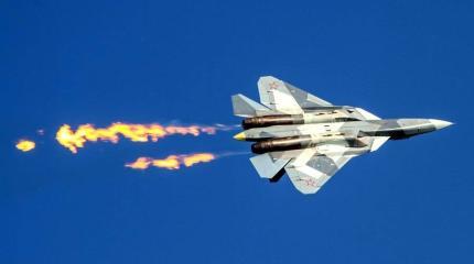 Су-57 совершил первый полет с новыми двигателями «Изделие 30»