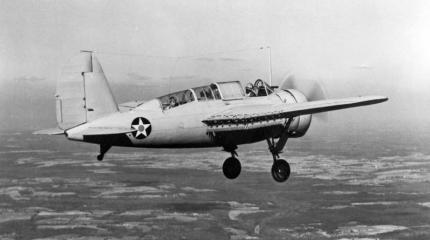 Самолет-разведчик/пикирующий бомбардировщик Brewster XSBA-1/NAF SBN-1. США Самолет-разведчик/пикирующий бомбардировщик Brewster XSBA-1/NAF SBN-1. США