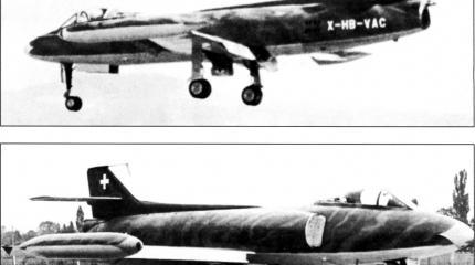 Опытные истребители-бомбардировщики FFA P-16 Düsenstorch. Часть 4 Опытные истребители-бомбардировщики FFA P-16 Düsenstorch. Часть 4