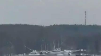 Очевидец запечатлел отвесное пикирование "Герани" на цель