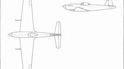 Проект высотного истребителя Miles M.23A. Великобритания Проект высотного истребителя Miles M.23A. Великобритания