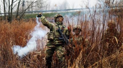 Военные учения в Косово под американским командованием