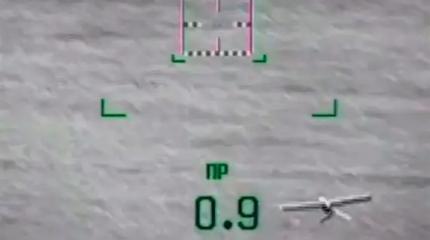 Появились кадры снятого через прицел Ми-28НМ уничтожения украинского БПЛА