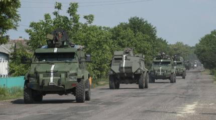 Первое боевое применение приобретенных Украиной бронетранспортеров Saxon Первое боевое применение приобретенных Украиной бронетранспортеров Saxon