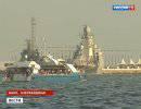 Вместе с Путиным в Баку прибыли два военных корабля