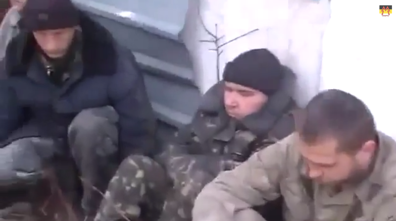 Пленные солдаты ВСУ в Красном Партизане
