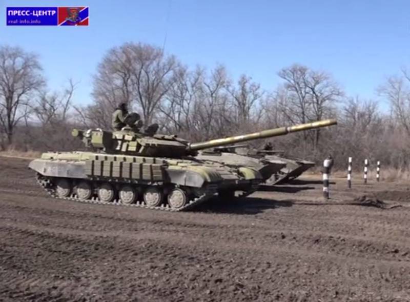 Военные учения Народной Милиции ЛНР на полигоне