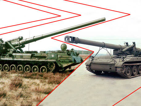 Битва тяжеловесов: российский «Пион» против американской M110A2