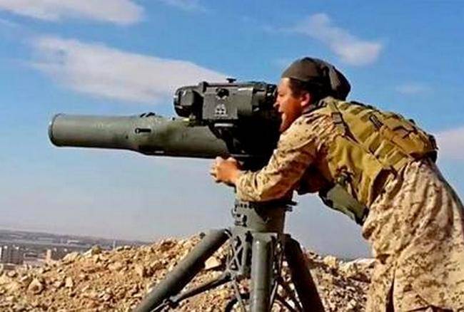 Наступление сирийской армии под Алеппо захлебнулось: Боевики применили ПТРК