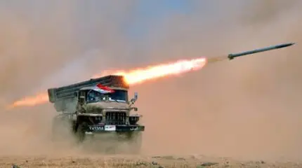 Сирийская армия с новыми установками БМ-21 "Град" размажет террористов по пустыне