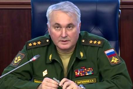 Андрей Картаполов: Оппозиция Сирии передала ВКС РФ координаты объектов террористов