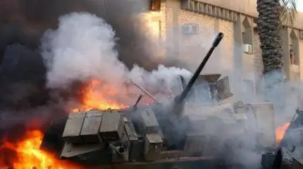 Американские  БМП М-2 "Брэдли" в Саудовской Аравии в боях горят как спички