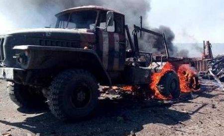 «Урал» ВСУ подорвался на фугасе у Счастья, 12 военных погибли