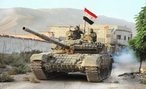 В районе, где был сбит Су-24, Армия Сирии наступает и выжигает позиции боевиков