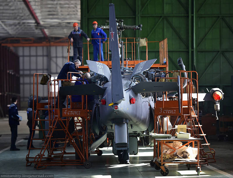 Производство вертолетов Ка-52 и Ка-62 на авиационном заводе «Прогресс»