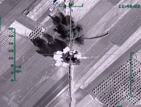 Минобороны показало видео обстрела Сирии с турецкой погранзаставы