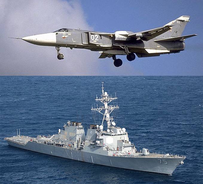 Кто сильней? Donald Cook против Су-24