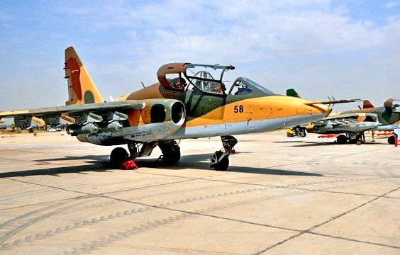 В Ирак прибыли российские штурмовики Су-25