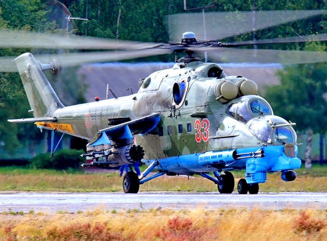 Ми-24 сгорели на сирийской базе