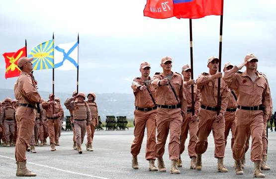 Российские военные в Сирии отпраздновали День Победы
