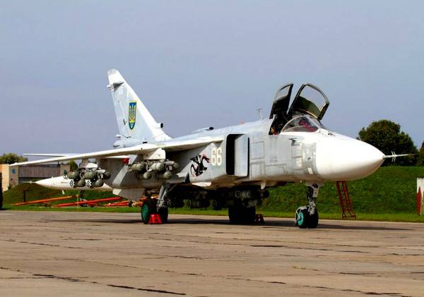 Су-24 ВВС Украины по состоянию на май 2016 года