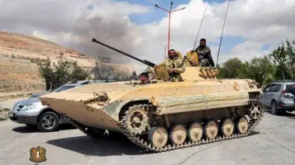 В Сирии БМП-2 разнесет вдребезги любой автомобиль смертников