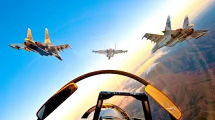 Воздушный бой США и РФ