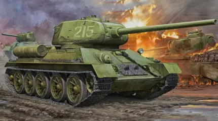 Танк Т-34 напал на Вермахт, как монстр