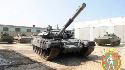 Белорусский Т-72БМ1 вывел свою команду в финал биатлона
