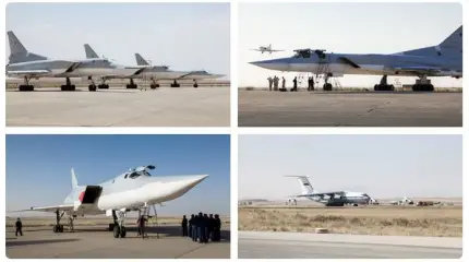 Бомбардировщики Ту-22М3 на иранской авиабазе Хамадан