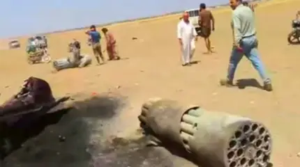 Появились первые видео с места крушения российского Ми-8 в Сирии