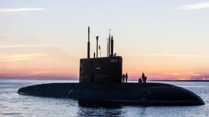 Первые кадры выхода в море новейшей подлодки «Великий Новгород»