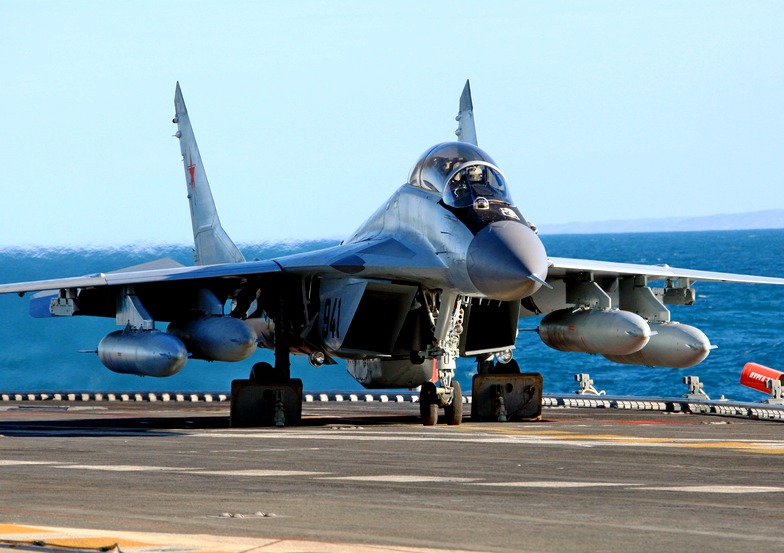 Пентагон заметил российские Миг-29К с боекомплектом над Сирией