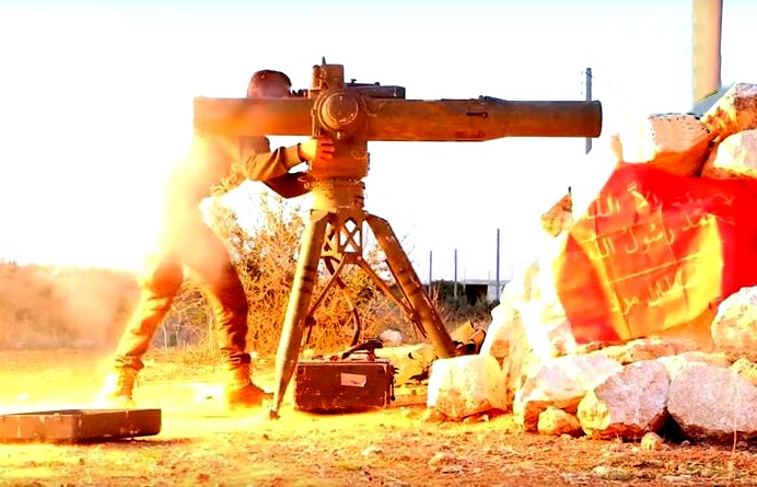 Боевики вновь ударили из комплекса TOW-2 прямо в гущу сирийских солдат