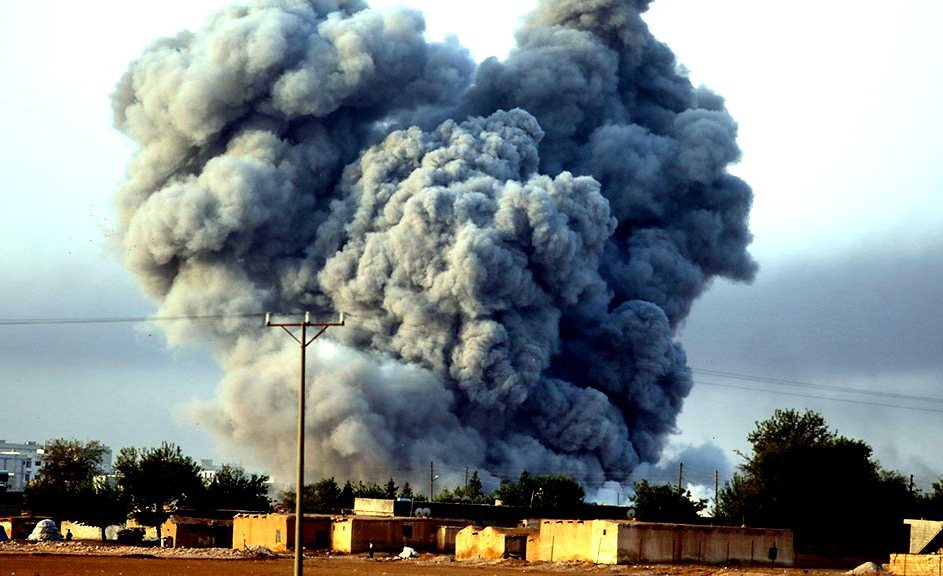 Авиаудар США по сирийской армии попал на видео