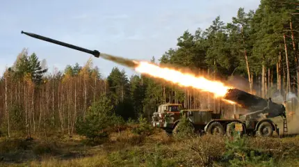 РСЗО и ствольная артиллерия устроили «противнику» жаркую встречу