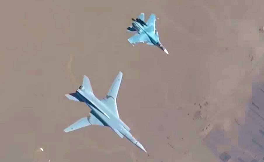 Ту-22М3 над Евфратом: захватывающие кадры
