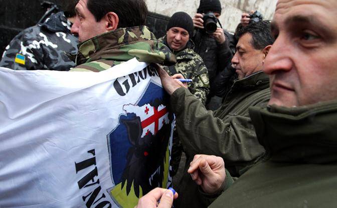 Война на Донбассе: бежали робкие грузины