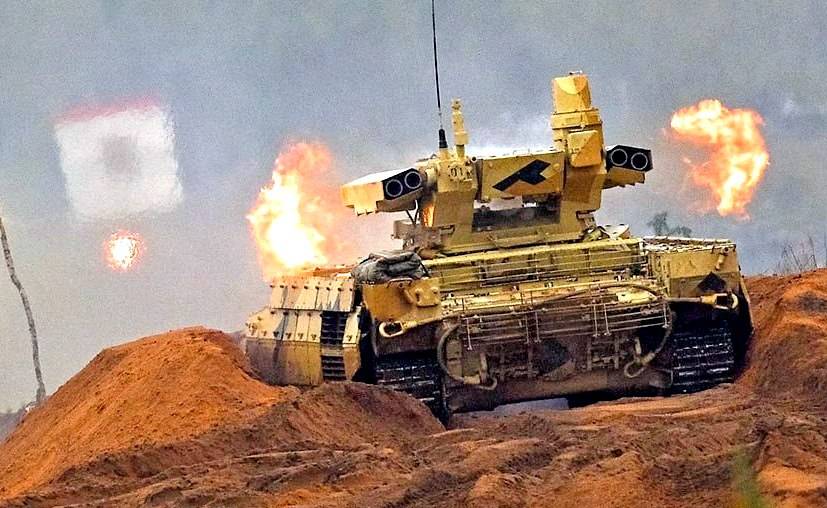 Русский «Терминатор» атакует «Абрамс» из засады