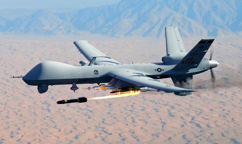 Американский беспилотник MQ-9 Reaper уничтожил сирийский танк Т-72