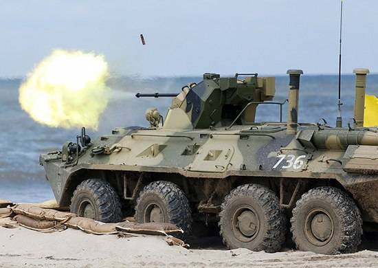 Морпехи КФ получат 100 БТР-82АМ с 30-мм пушкой