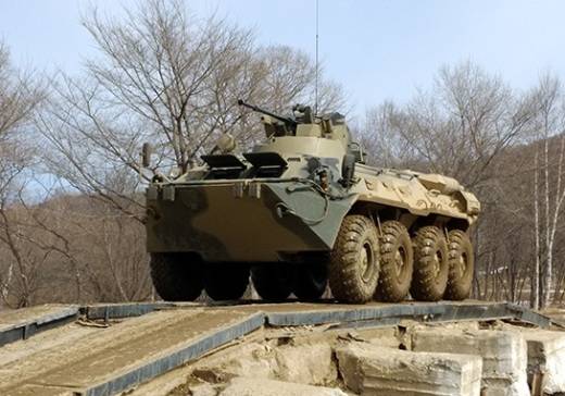 Морские пехотинцы ТОФ обкатывают новые бронетранспортёры БТР-82А