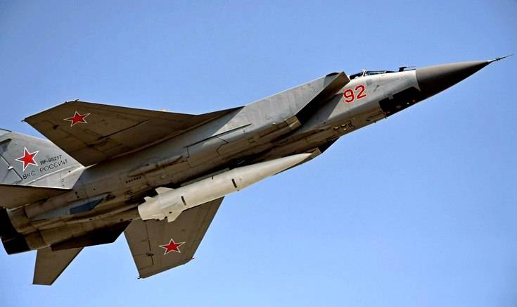 На боевое дежурство заступили 10 Миг-31 с «Кинжалами»
