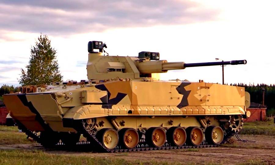БМП-3 с новейшим боевым модулем АУ-220М показали на видео