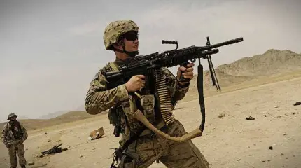 Как выглядит пулеметная очередь из FN Minimi с боекомплектом на 800 патрон