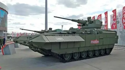 Главные отличия 57-мм боевого модуля "Кинжал" на Т-15: версии 2018 и 2019