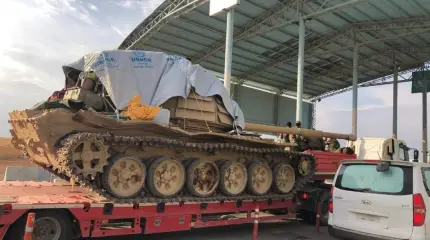 Сирия: знаменитые Т-72М1 с уголковой защитой замечены у турецкой границы